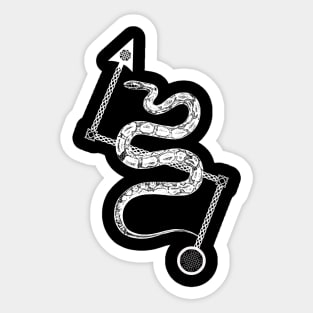 Pictish Serpent with Z Rod Sticker